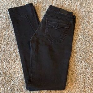 Black True Religion jeans.